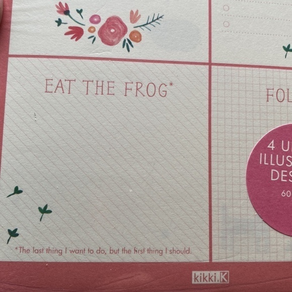 Kikki. K notebook notepad to-do list shopping journal cute stationery girls gift - Picture 3 of 4